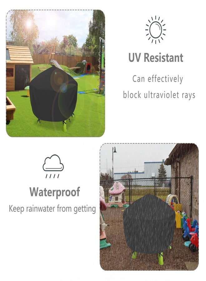 Aacabo Kids Water Table Cover Spiralin' Seas Waterpark Play Sand Water Table Outdoor Toys Cover 34X34X18 inch-Black - Image 4